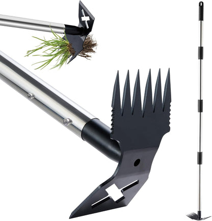 Weed Puller Tool with Long Handle, 60" Garden Weeding Tool