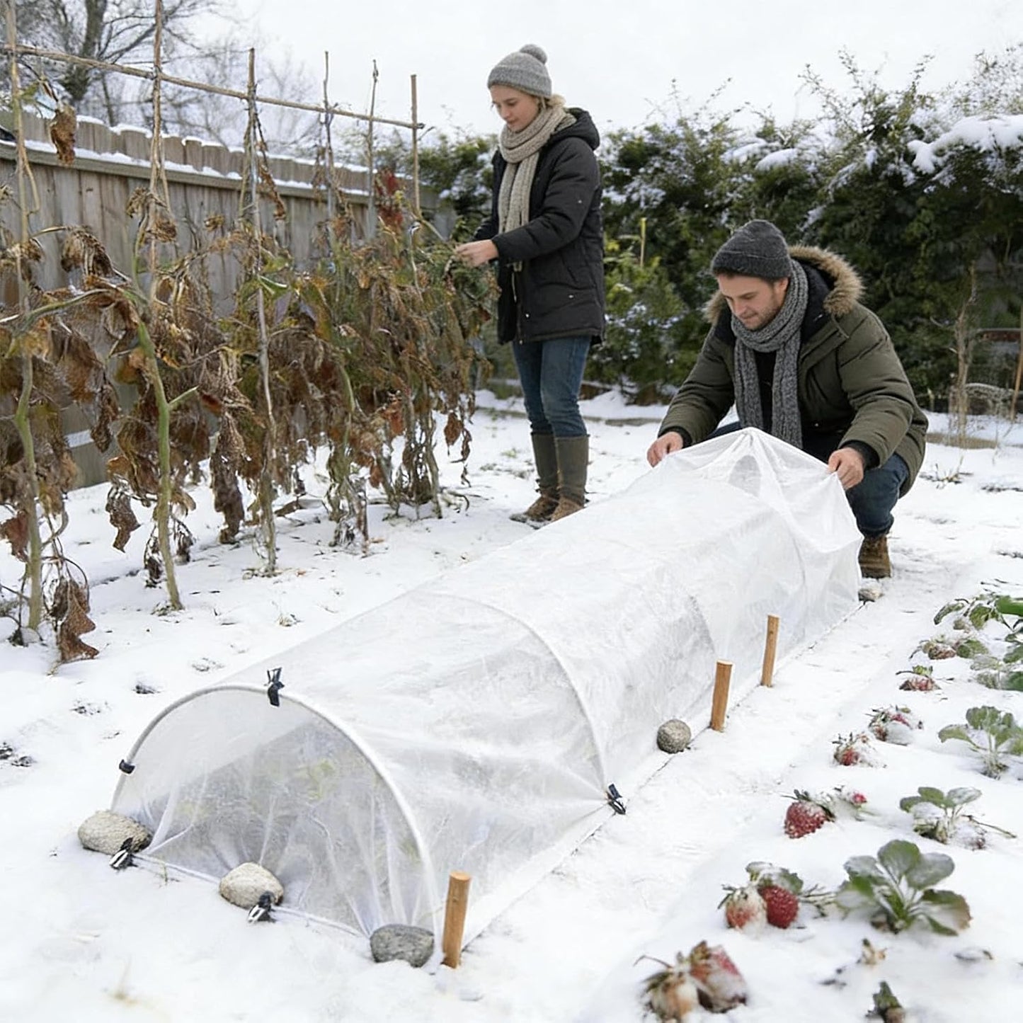 Frost Blankets for Outdoor Plants Floating Vegetable Protector
