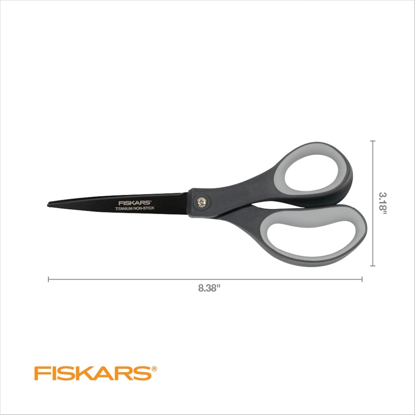 8" Non-Stick Titanium SoftGrip All Purpose Scissors for Office