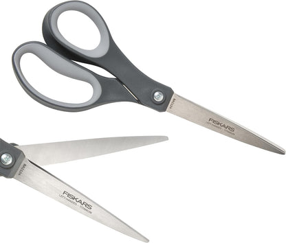8" Non-Stick Titanium SoftGrip All Purpose Scissors for Office