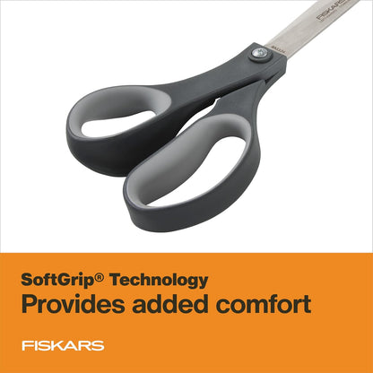 8" Non-Stick Titanium SoftGrip All Purpose Scissors for Office