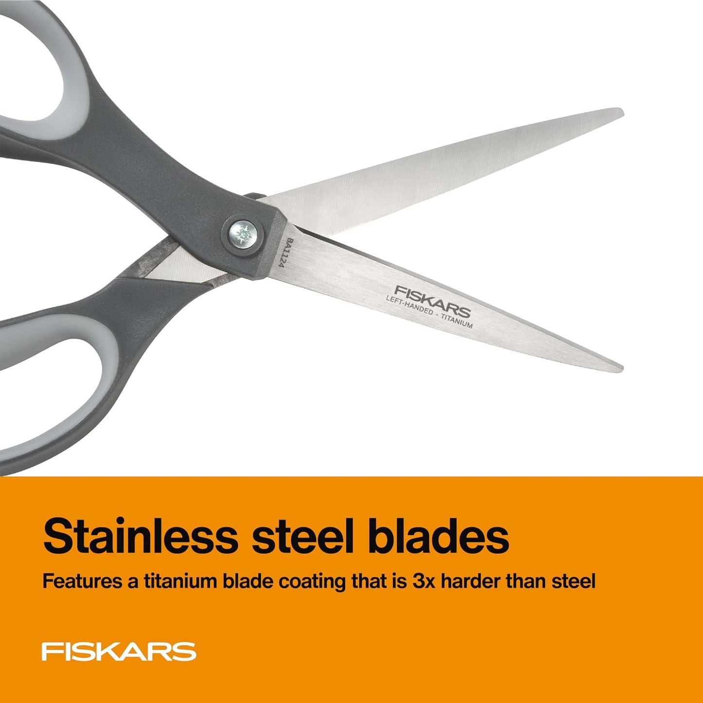 8" Non-Stick Titanium SoftGrip All Purpose Scissors for Office