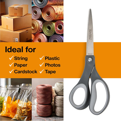 8" Non-Stick Titanium SoftGrip All Purpose Scissors for Office