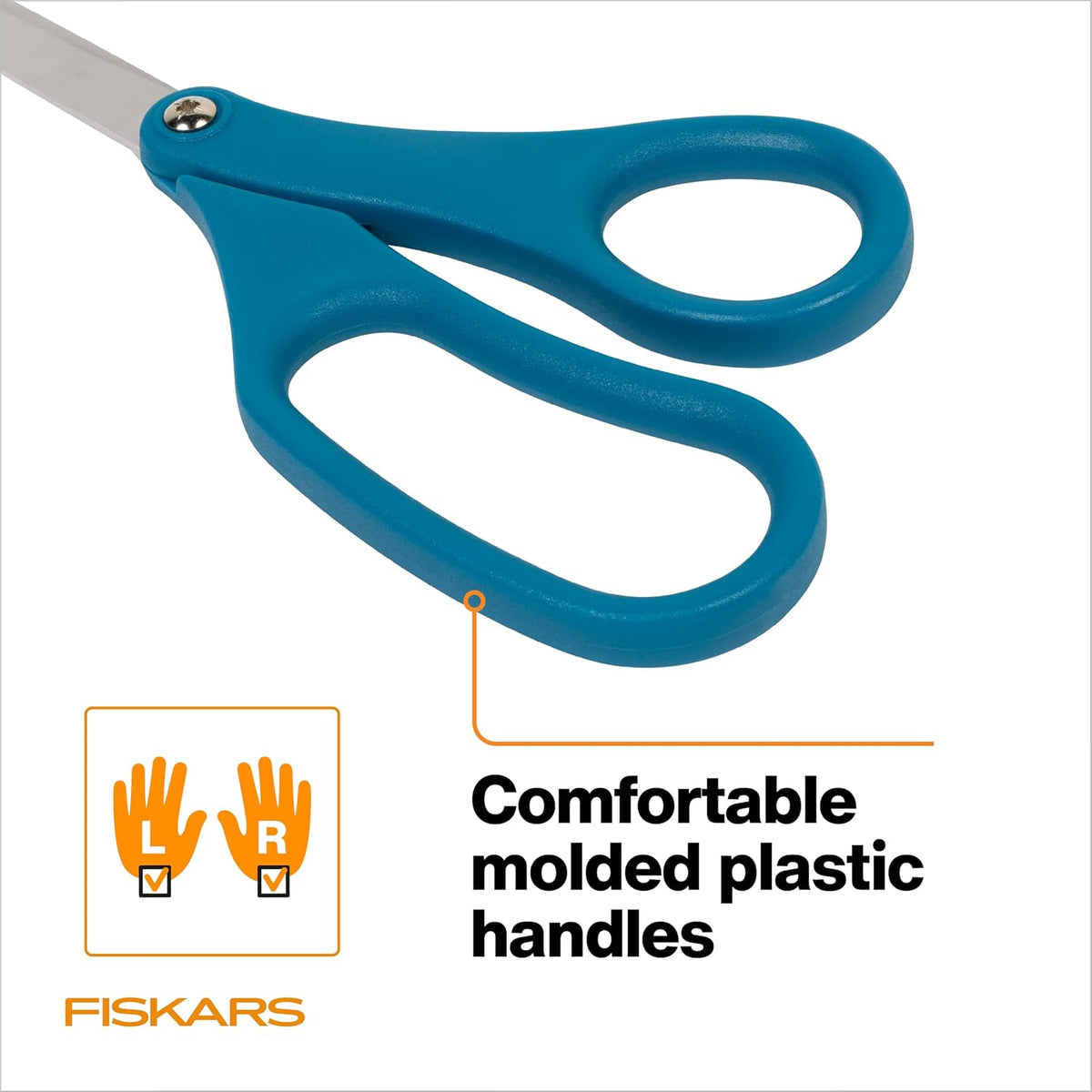 8" Non-Stick Titanium SoftGrip All Purpose Scissors for Office