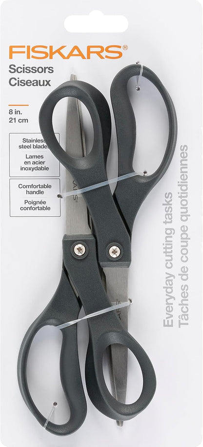 8" Non-Stick Titanium SoftGrip All Purpose Scissors for Office