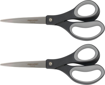8" Non-Stick Titanium SoftGrip All Purpose Scissors for Office