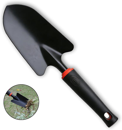 Small Hand Rake, Stainless Head and Tines, Gardening Hand Tool with Ergonomic Handle and Hanging Hole for Storage for Maintaining Raised Garden Beds