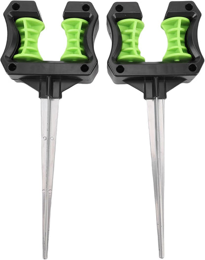 2-Pack Hose Guide Spikes, 10.2in/26cm ABS - Lawn Water Pipe Direction Holders for Garden Agricultural Irrigation Support Stakes with Easy Installation