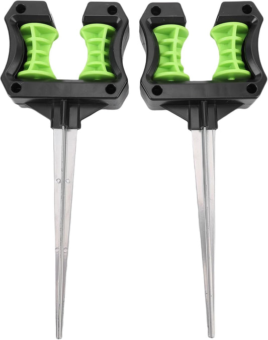 2-Pack Hose Guide Spikes, 10.2in/26cm ABS - Lawn Water Pipe Direction Holders for Garden Agricultural Irrigation Support Stakes with Easy Installation
