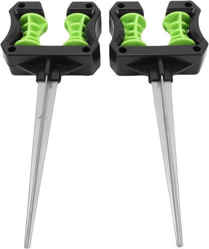 2-Pack Hose Guide Spikes, 10.2in/26cm ABS - Lawn Water Pipe Direction Holders for Garden Agricultural Irrigation Support Stakes with Easy Installation