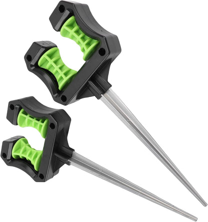 2-Pack Hose Guide Spikes, 10.2in/26cm ABS - Lawn Water Pipe Direction Holders for Garden Agricultural Irrigation Support Stakes with Easy Installation