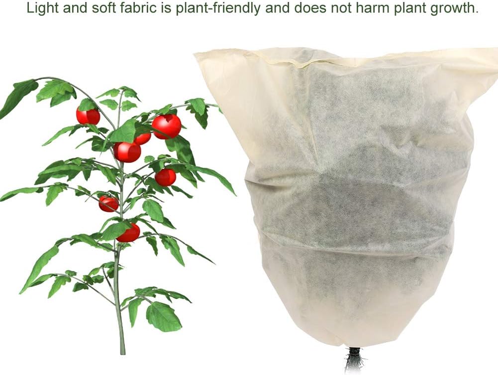 3PCS Plant Cover, Floating Row Cover Garden Fabric Plant Cover for Winter Frost/Sun Protection Garden Tree Flowers Shrub Sunblock Frost Protection