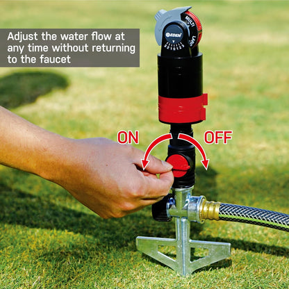 96999 1/2-Inch Zinc Lawn Sprinkler Step Spike Base, 3 Pack - Heavy-Duty, Adjustable Flow Control, Connects Units, for Garden, Lawn (3 Pack)