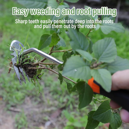 2026 New Gardening Weeding Tools,Portable Garden Weeder Tool,Portable Garden Weeding Tool for Vegetable Gardening Backyard Farm Planting & Weeding (Rubber Handle)