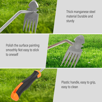 2026 New Gardening Weeding Tools,Portable Garden Weeder Tool,Portable Garden Weeding Tool for Vegetable Gardening Backyard Farm Planting & Weeding (Rubber Handle)