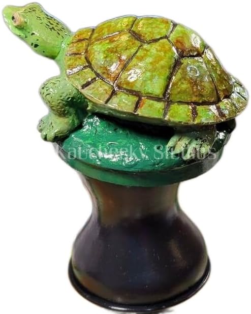 OKaucheeky Decorative Heavy-Duty Steel Rolling Hose Guide Turtle, 100% Handcrafted, Made in the USA by a Women-Owned Small Business, Each is One-of-A-Kind Hand-Painted