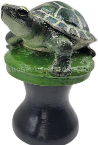 OKaucheeky Decorative Heavy-Duty Steel Rolling Hose Guide Turtle, 100% Handcrafted, Made in the USA by a Women-Owned Small Business, Each is One-of-A-Kind Hand-Painted