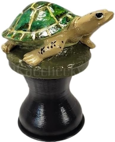 OKaucheeky Decorative Heavy-Duty Steel Rolling Hose Guide Turtle, 100% Handcrafted, Made in the USA by a Women-Owned Small Business, Each is One-of-A-Kind Hand-Painted
