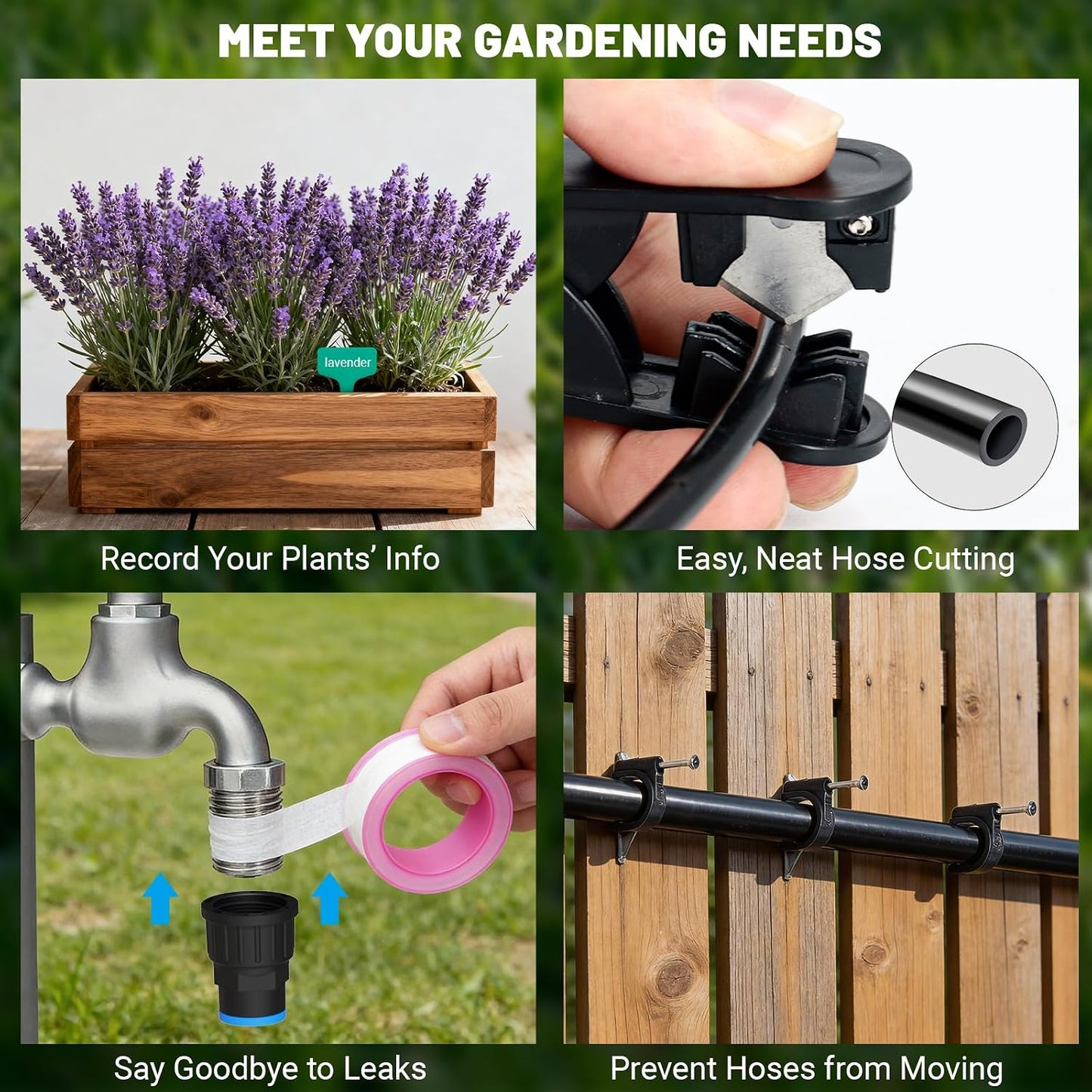 230FT Drip Irrigation Kit with 34 Emitters, 3 Spray Types, Watering System