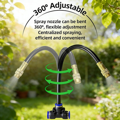 230FT Drip Irrigation Kit with 34 Emitters, 3 Spray Types, Watering System