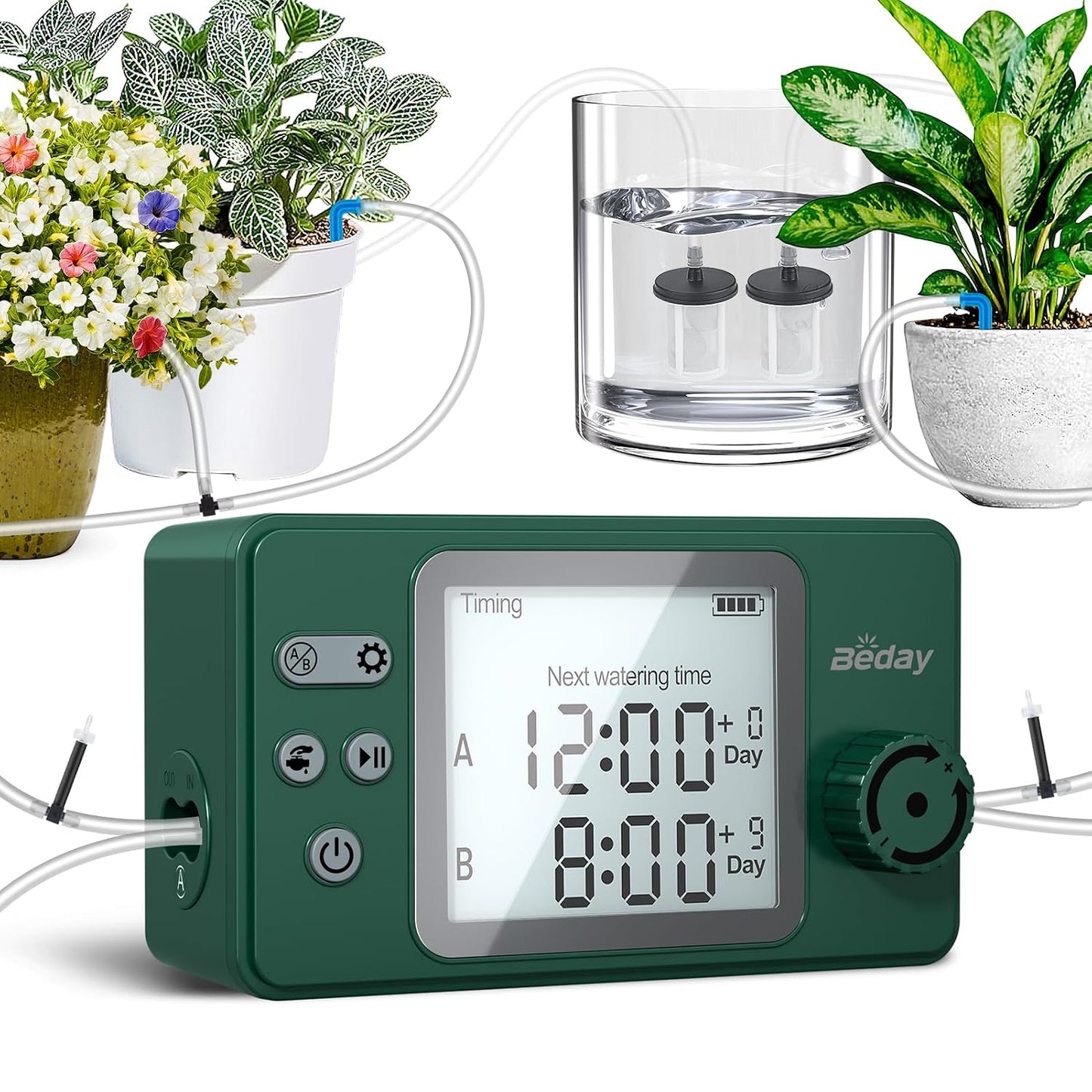 Automatic Plant Waterer Replacement Kit for 15 Potted Plants, Accessories Expansion Set for Auto Drip Irrigation Programmable Self Watering Timer Devices