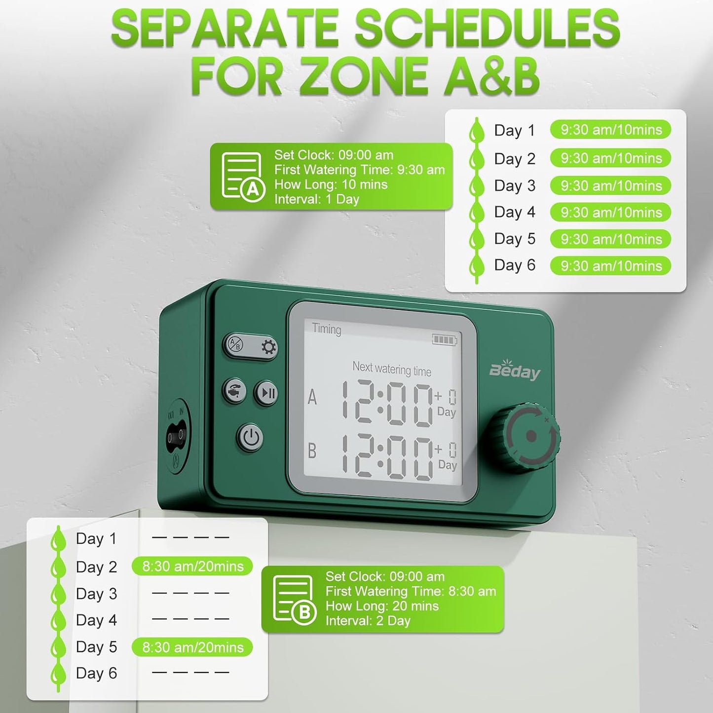 Automatic Plant Waterer Replacement Kit for 15 Potted Plants, Accessories Expansion Set for Auto Drip Irrigation Programmable Self Watering Timer Devices