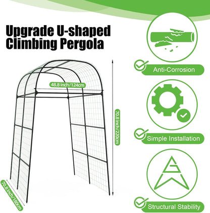 Trellis for Climbing Plants Outdoor - Cucumber Trellis Size:71*47* 79 inch