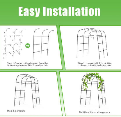 Trellis for Climbing Plants Outdoor - Cucumber Trellis Size:71*47* 79 inch