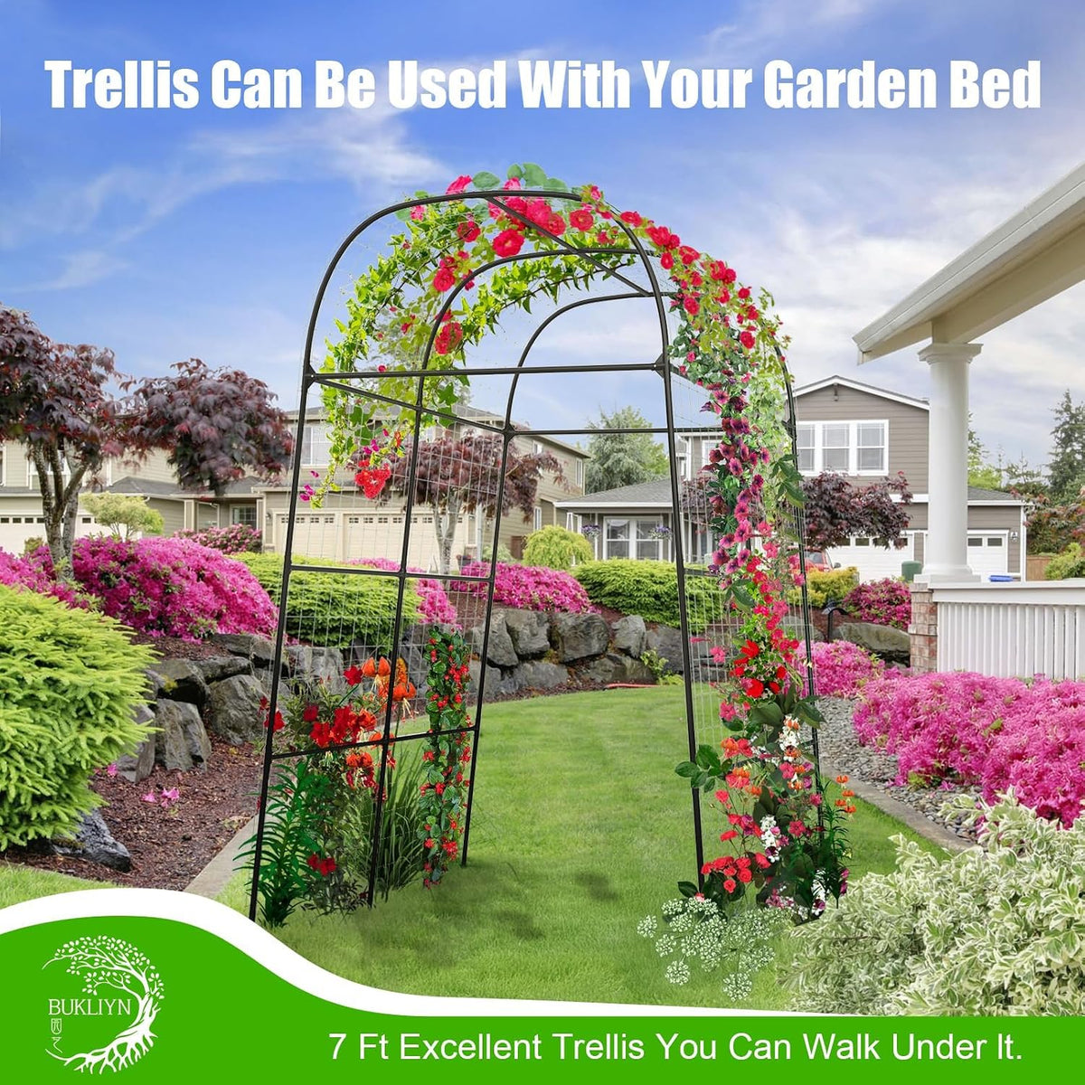 Trellis for Climbing Plants Outdoor - Cucumber Trellis Size:71*47* 79 inch