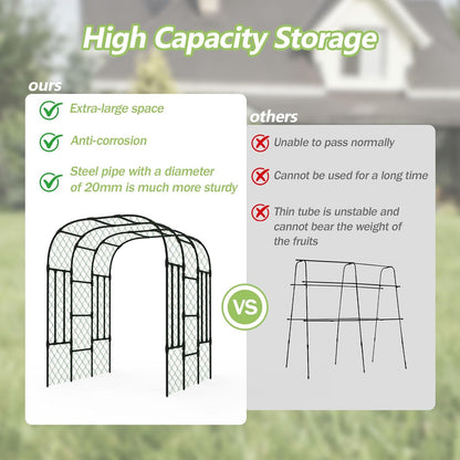 Trellis for Climbing Plants Outdoor - Cucumber Trellis Size:71*47* 79 inch