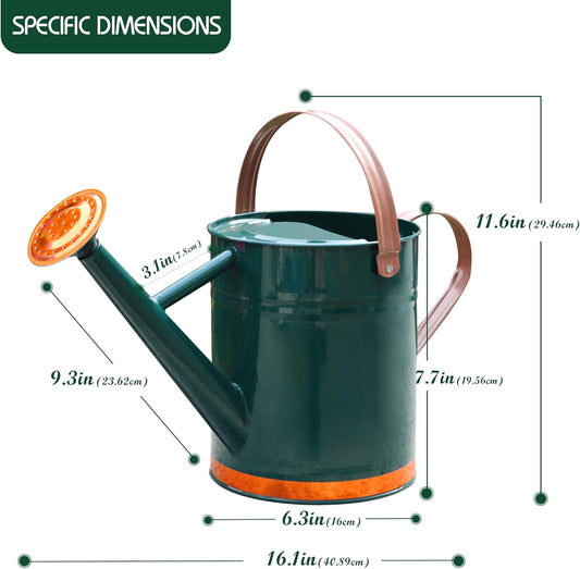 Metal Watering Can for Outdoor Plants, Watering Can Decor 1 Gallon (GB)