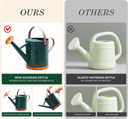Metal Watering Can for Outdoor Plants, Watering Can Decor 1 Gallon (GB)