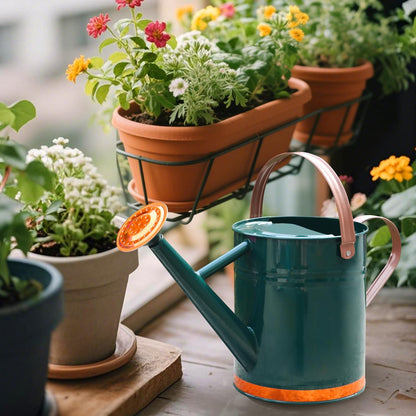 Metal Watering Can for Outdoor Plants, Watering Can Decor 1 Gallon (GB)