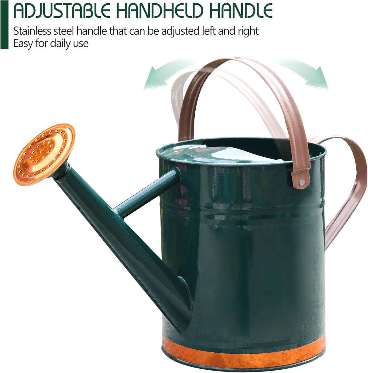 Metal Watering Can for Outdoor Plants, Watering Can Decor 1 Gallon (GB)