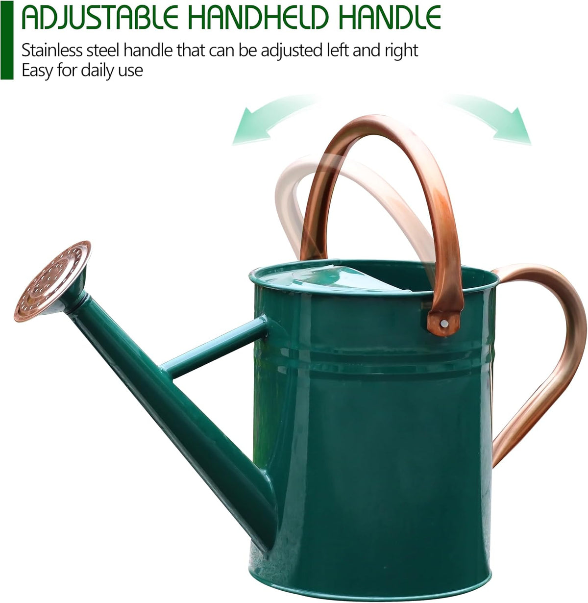 Metal Watering Can for Outdoor Plants, Watering Can Decor 1 Gallon (GB)