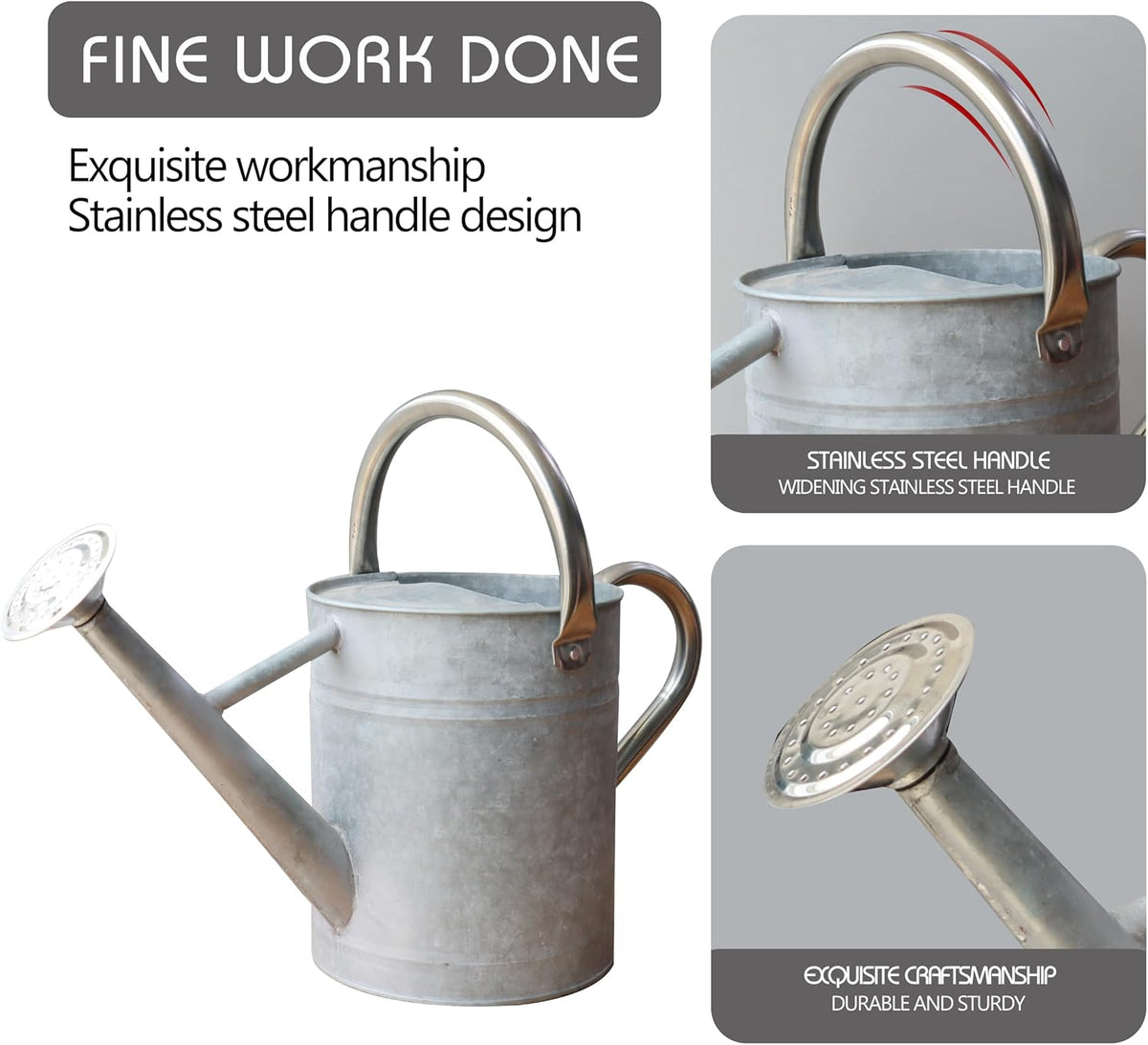 Metal Watering Can for Outdoor Plants, Watering Can Decor 1 Gallon (GB)