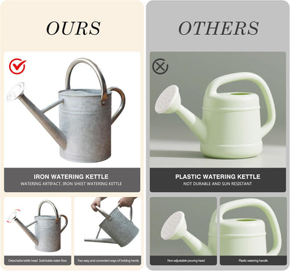 Metal Watering Can for Outdoor Plants, Watering Can Decor 1 Gallon (GB)