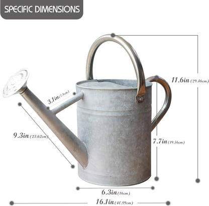 Metal Watering Can for Outdoor Plants, Watering Can Decor 1 Gallon (GB)