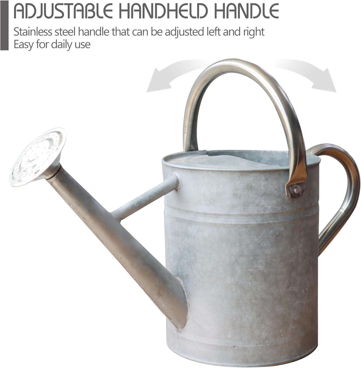 Metal Watering Can for Outdoor Plants, Watering Can Decor 1 Gallon (GB)