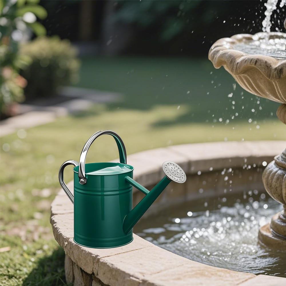 Metal Watering Can for Outdoor Plants, Watering Can Decor 1 Gallon (GB)