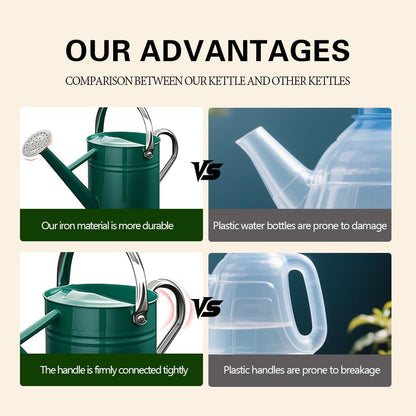 Metal Watering Can for Outdoor Plants, Watering Can Decor 1 Gallon (GB)