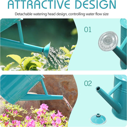 Metal Watering Can for Outdoor Plants, Watering Can Decor 1 Gallon (GB)