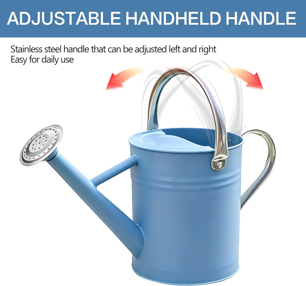 Metal Watering Can for Outdoor Plants, Watering Can Decor 1 Gallon (GB)