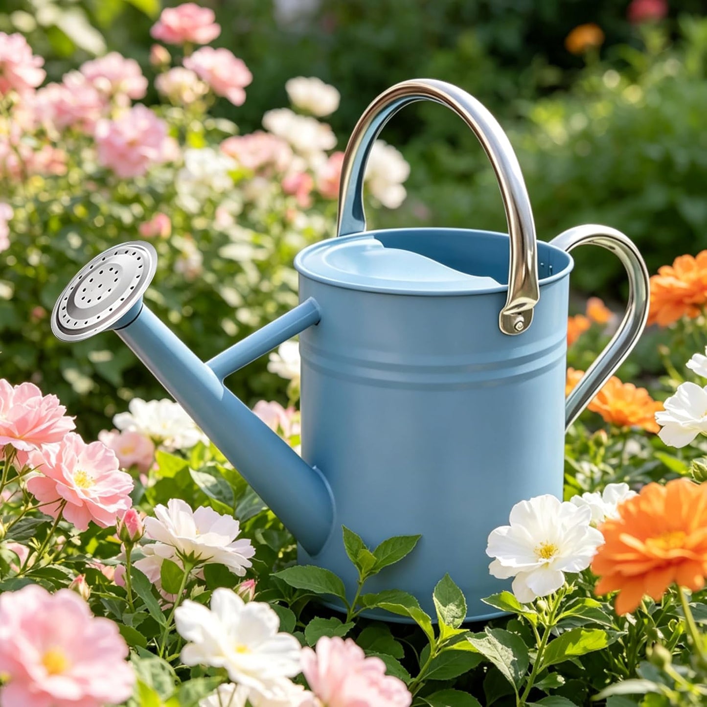 Metal Watering Can for Outdoor Plants, Watering Can Decor 1 Gallon (GB)