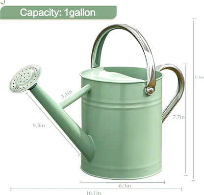 Metal Watering Can for Outdoor Plants, Watering Can Decor 1 Gallon (GB)