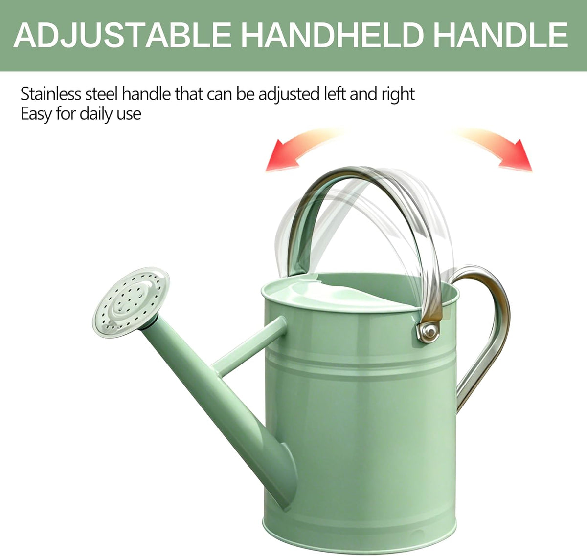 Metal Watering Can for Outdoor Plants, Watering Can Decor 1 Gallon (GB)