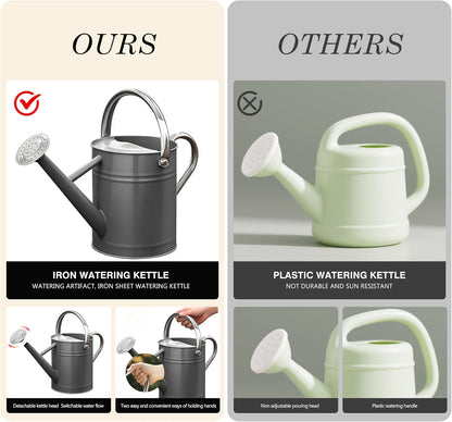 Metal Watering Can for Outdoor Plants, Watering Can Decor 1 Gallon (GB)