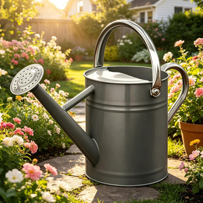 Metal Watering Can for Outdoor Plants, Watering Can Decor 1 Gallon (GB)