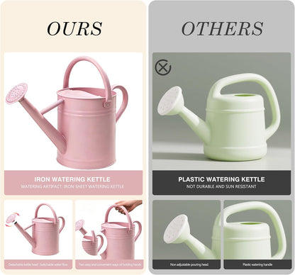 Metal Watering Can for Outdoor Plants, Watering Can Decor 1 Gallon (GB)