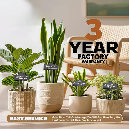 Metal Plant Labels Stainless Steel 304, Weatherproof Garden Label Tall Markers 25 Pack for Outdoor Plants Vegetables Herb Seedlings Flowers with a Pen, Label Area 3.74'' x 1.39'' Height 10.75 Inch